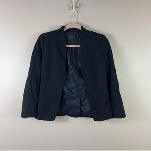 J. CREW womens size 2 black open front Going Out stretch blazer